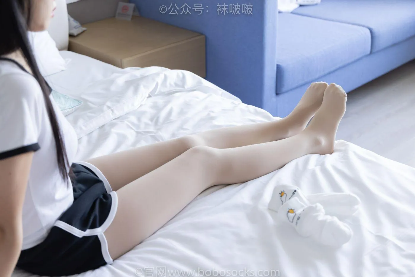 [BoBoSocks袜啵啵]NO.031 小奶熊-AJ板鞋、白棉袜、厚肉丝 [149P]插图7